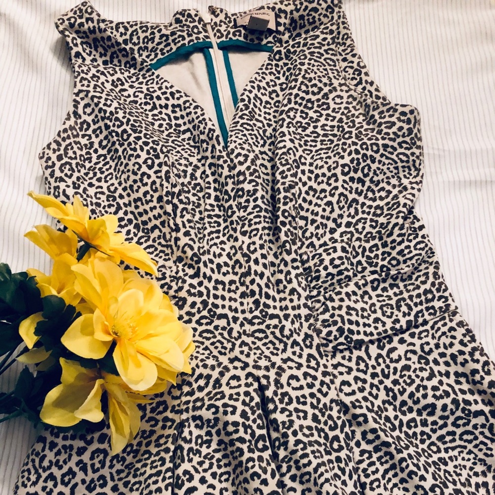 Leopard Print Banana Republic Dress